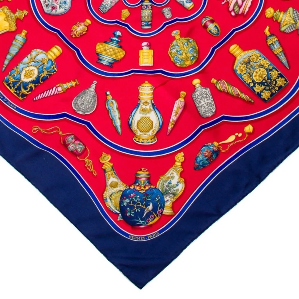 Hermès Qu'importe Le Flacon Silk Scarf